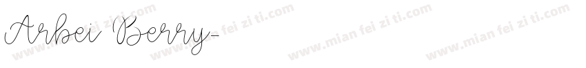 Arbei Berry字体转换